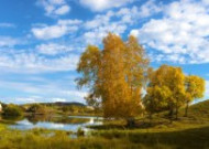 内蒙古乌兰布统公主湖自然风景图片