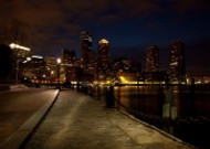 美国波士顿城市夜景图片