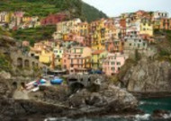 意大利五渔村小镇风景图片