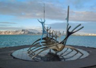 冰岛首都雷克雅未克著名景点太阳船图片