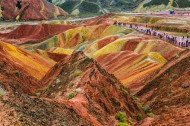 甘肃张掖丹霞地貌图片大全