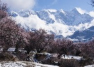 雪后的索松村风景图片