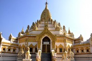 缅甸仰光佛牙塔风景图片大全