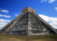 北美洲玛雅建筑图片 库库尔坎金字塔图片