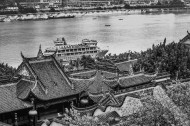 雾都重庆黑白照片风景图片