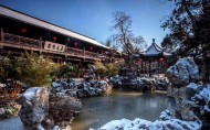 江苏扬州瘦西湖唯美冬日雪景图片大全