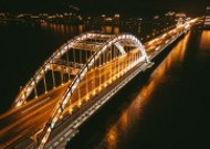 城市大桥夜景图片