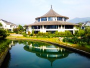 上海淀山湖水墨风景图片大全