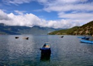 云南泸沽湖风景图片