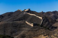 河北金山岭长城砖垛关风景图片