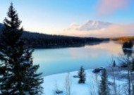 加拿大双杰克湖风景图片