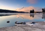 加拿大双杰克湖风景图片