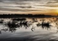 德国多瑙河日落风景图片