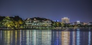 浙江杭州西湖夜景图片