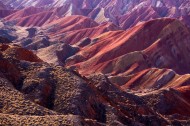 甘肃张掖丹霞地貌风景图片