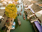 浙江西塘古镇风景图片