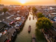 浙江西塘古镇风景图片