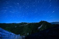 河北金山岭长城夜空图片
