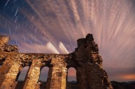 河北金山岭长城夜空图片