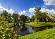 荷兰羊角村风景图片