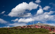 四川色达佛学院风景图片