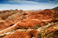 甘肃张掖丹霞地貌风景图片