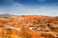 甘肃张掖丹霞地貌风景图片