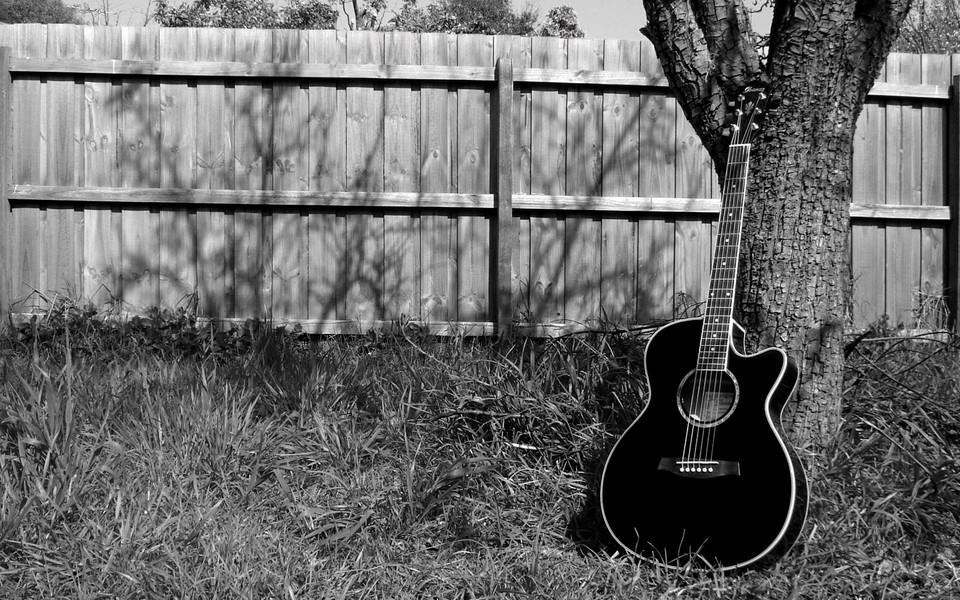 帅气的吉他静物摄影图片