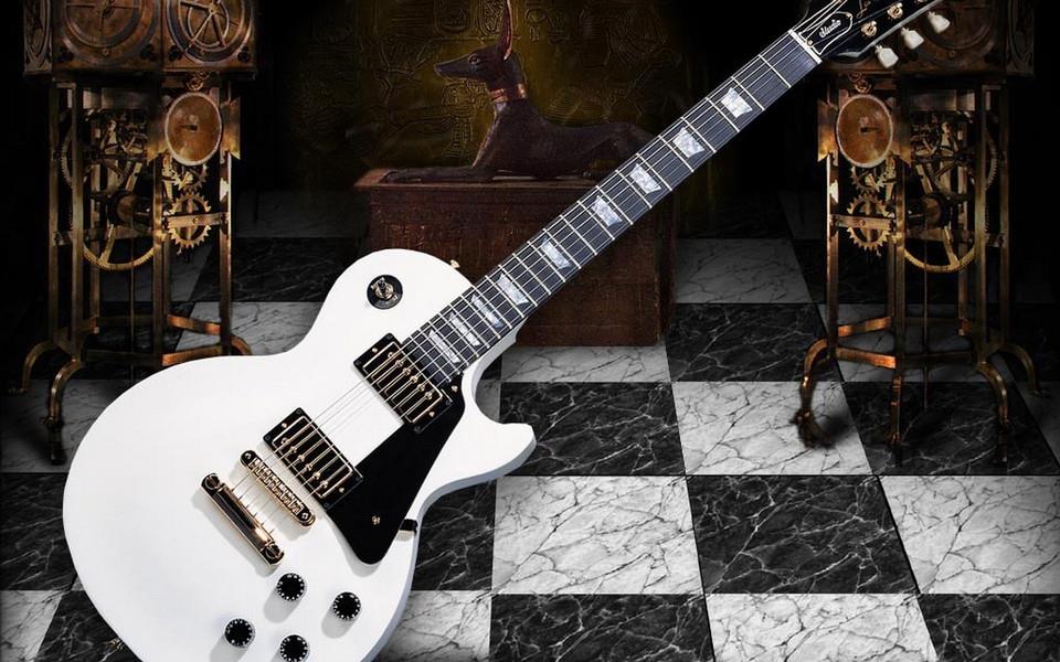 帅气的吉他静物摄影图片