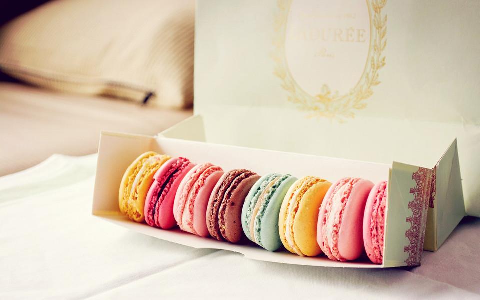 马卡龙蛋糕唯美图片