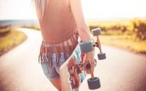 唯美滑板运动高清图片