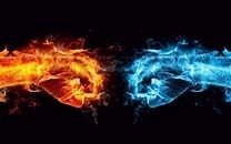 火元素科幻背景图片