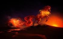 火元素科幻背景图片