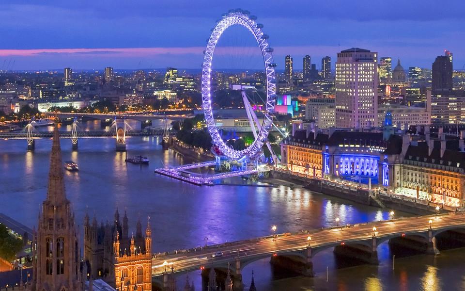 城市夜光主题超宽屏图片