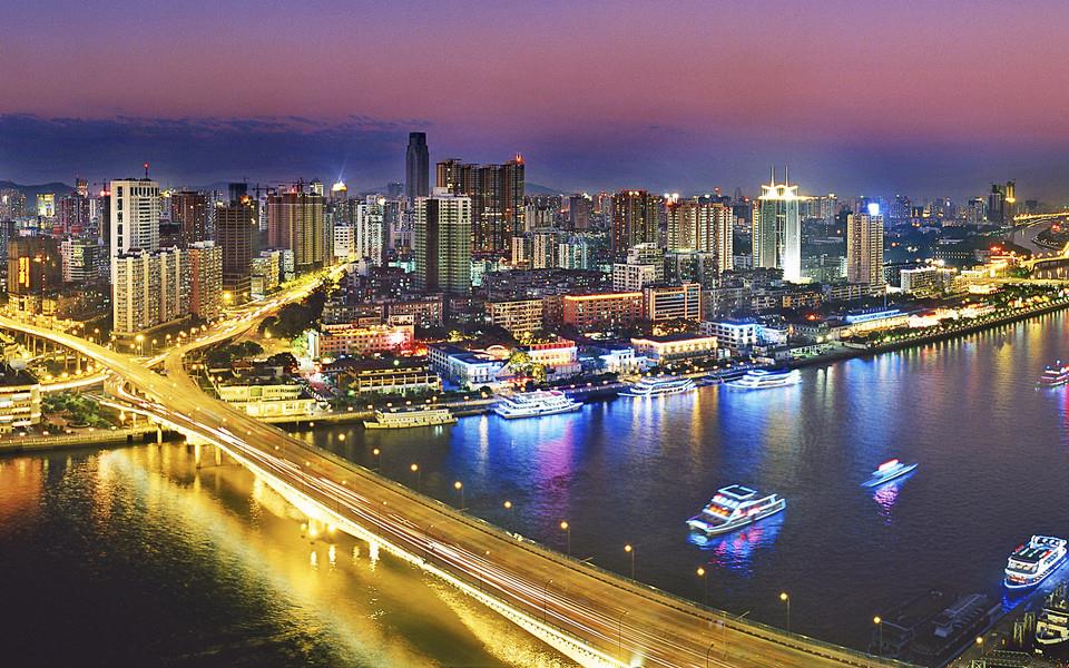 城市夜光主题超宽屏图片