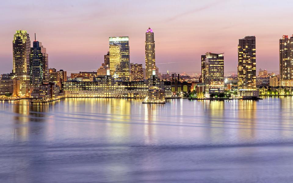 城市夜光主题超宽屏图片