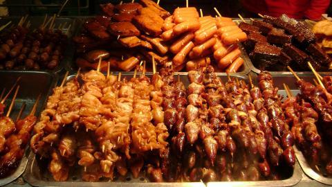 夜市香辣美食图片分享