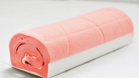 美味的瑞士卷糕点图片