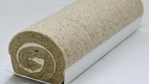 美味的瑞士卷糕点图片