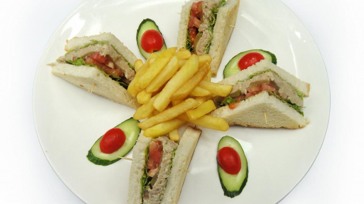 美味可口的三明治图片