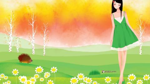 画儿晴天少女图片大全