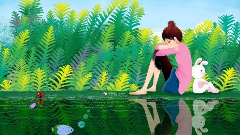 画儿晴天少女图片大全