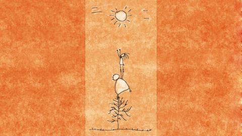 六一儿童节艺术插画图片