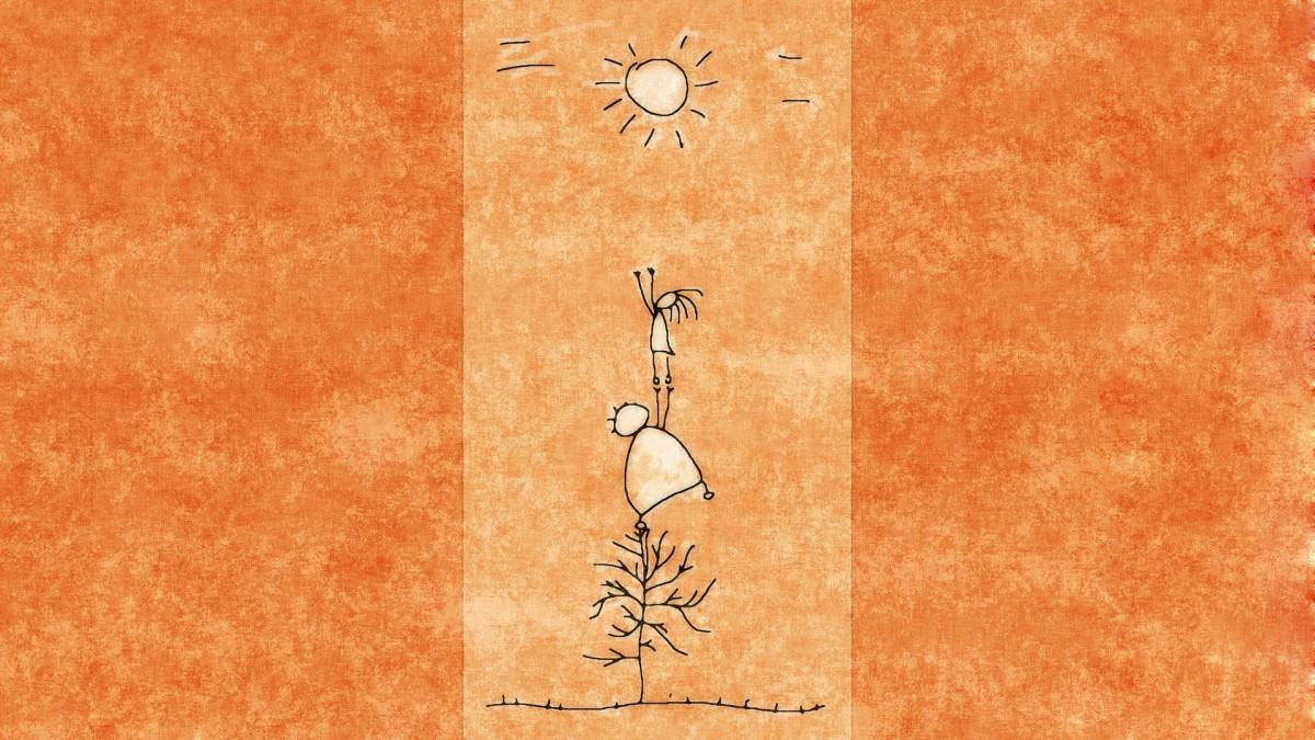 六一儿童节艺术插画图片