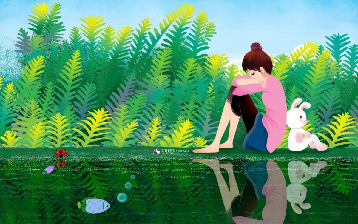 画儿晴天少女图片大全