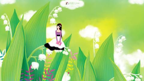 画儿晴天少女图片大全