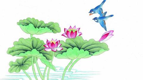 工笔花鸟画图片2