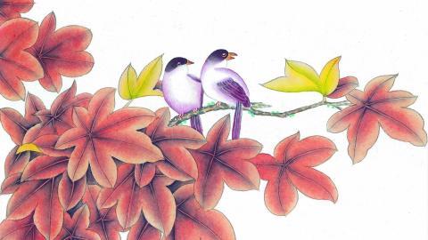 工笔花鸟画图片2