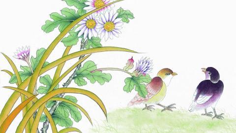 工笔花鸟画图片2