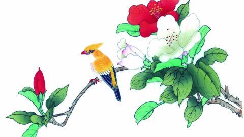 工笔花鸟画图片2